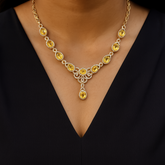 Zircon Necklace-251 (Yellow Sapphire)